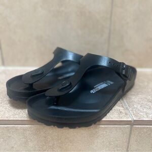 EUC Birkenstock Gizeh Essentials EVA Sandals Black Size 39 / 8.5 Women’s